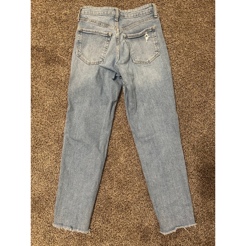 Old Navy OG Straight Jeans Women's Size 0 Light Blue - Picture 7 of 9